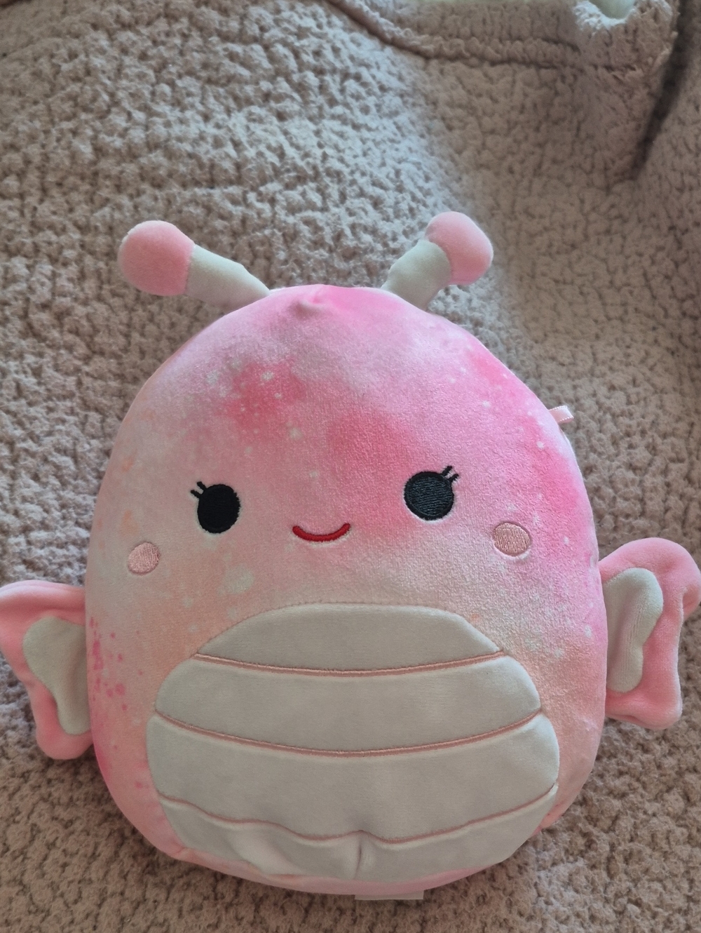 Pink Plush Butterfly Creature Pillow